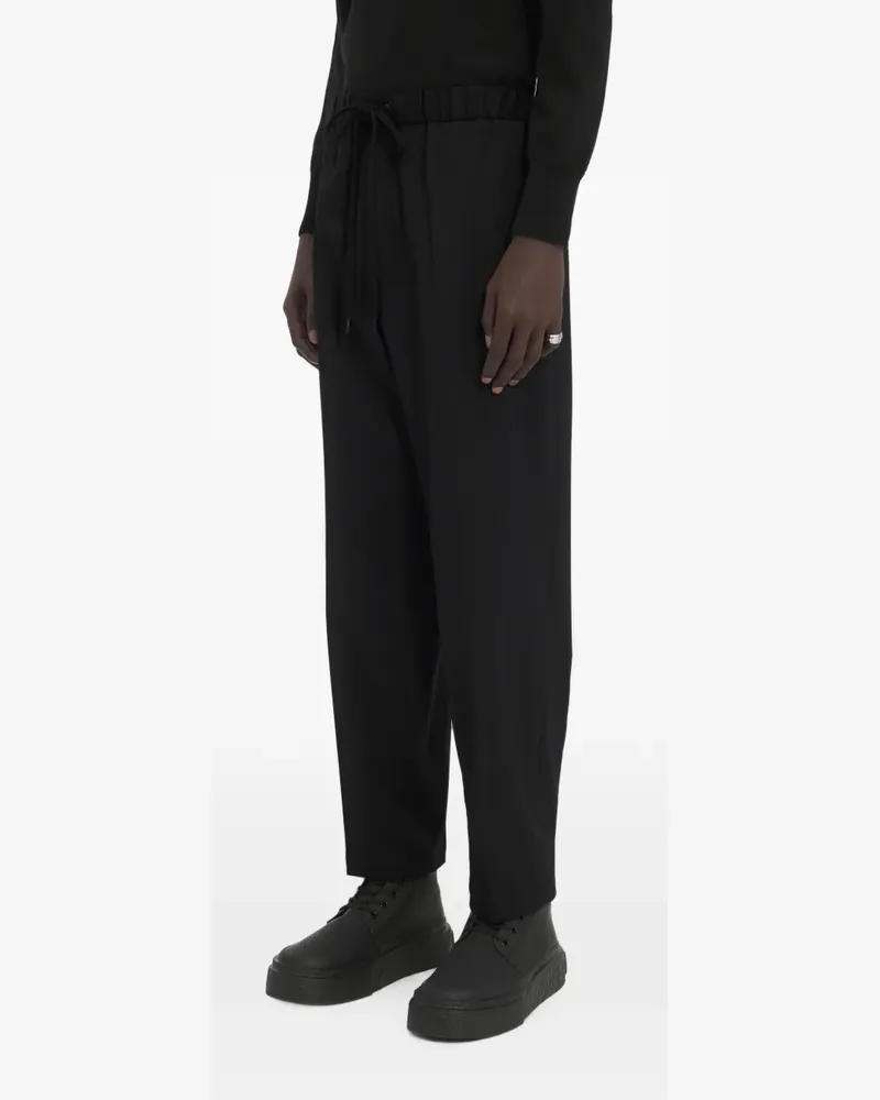 Maison Margiela Cropped-Hose mit Kordelzug - Schwarz Schwarz