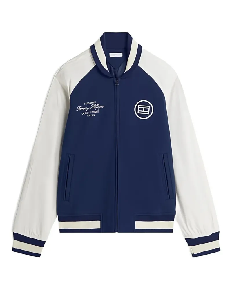 Tommy Hilfiger Bomberjacke mit Logo-Stickerei - Blau Blau
