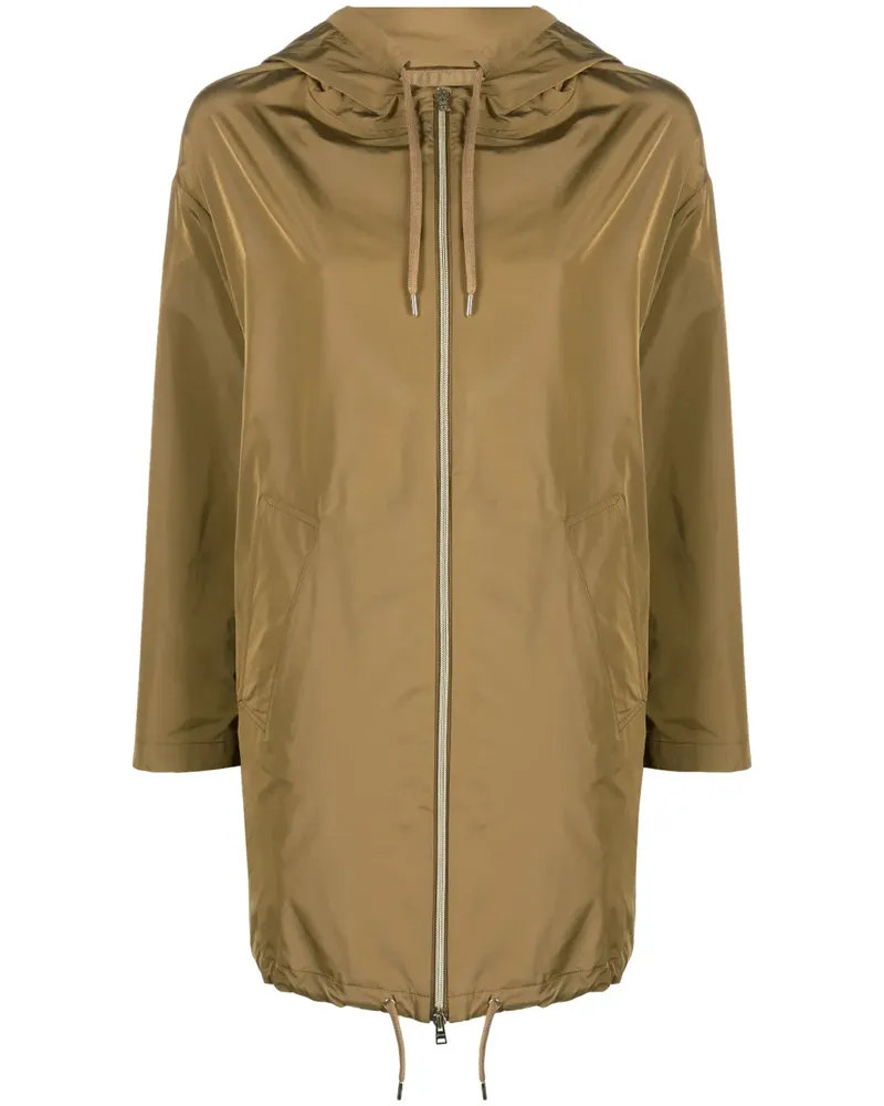 Herno Regenmantel mit Kordelzug - Braun Braun
