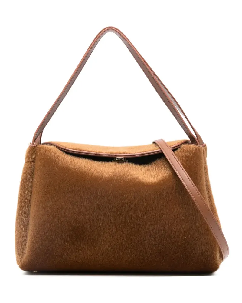 THEMOIRÈ Shopper mit Clipverschluss - Braun Braun