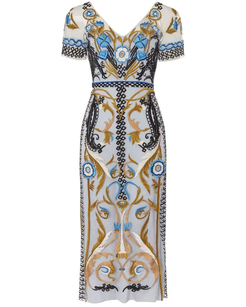 Temperley London Alessia Midikleid - Blau Blau