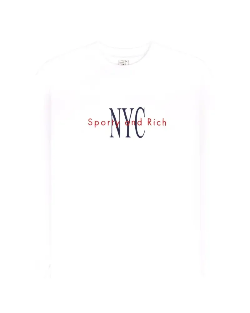 SPORTY & RICH Klassisches Sweatshirt - Weiß Weiß