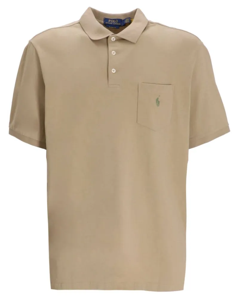 Ralph Lauren Poloshirt mit Logo-Stickerei - Nude Nude