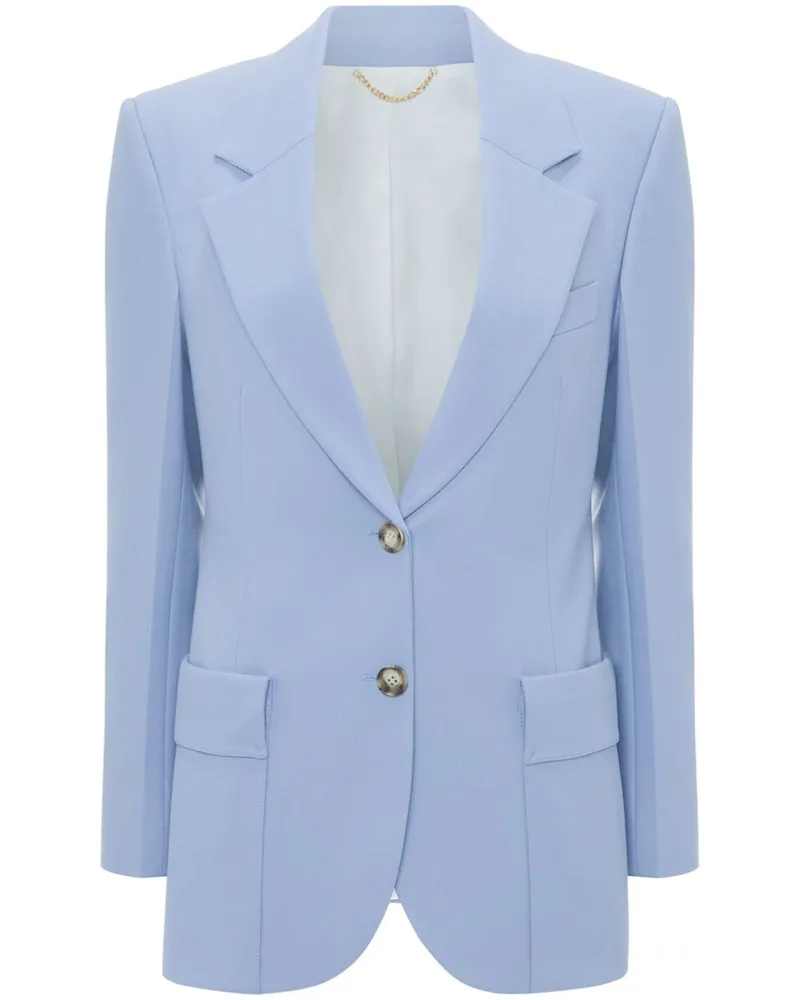 Victoria Beckham Einreihiges Sakko - Blau Blau