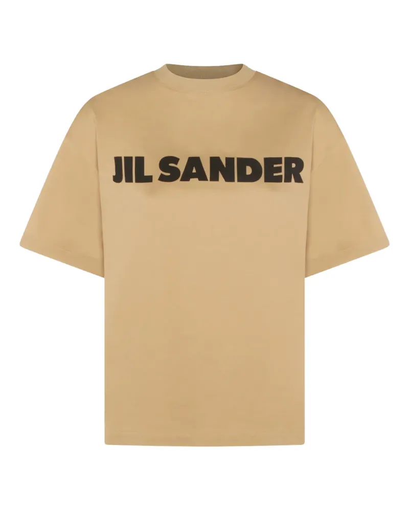 Jil Sander T-Shirt mit Logo-Print - Nude Nude