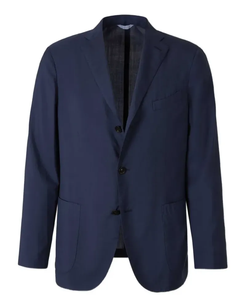 Boglioli single-breasted notched-lapel blazer - Blau Blau
