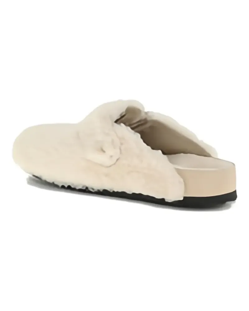 Birkenstock Mules mit Shearling - Nude Nude
