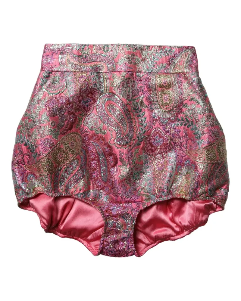 Dolce & Gabbana paisley-jacquard shorts - Rosa Rosa