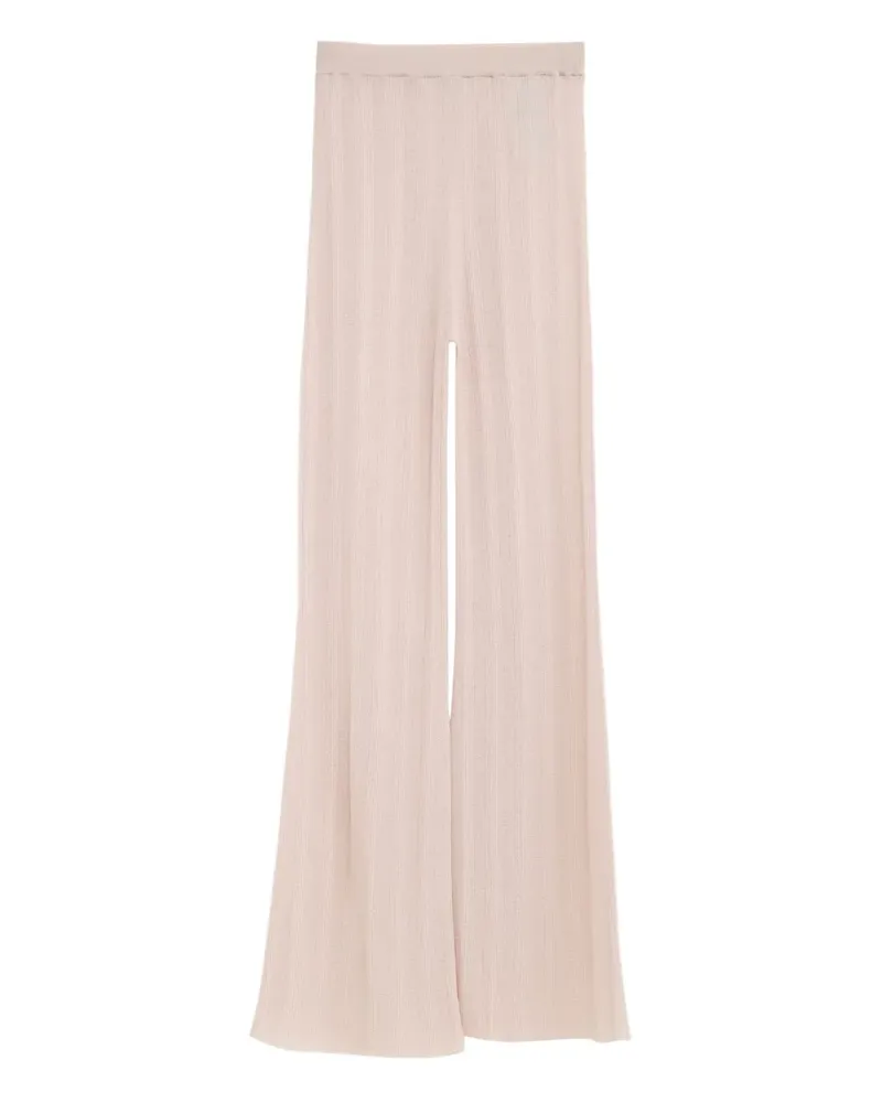 Jil Sander Gerippte Strickhose - Nude Nude