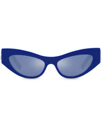 Dolce & Gabbana Cat-Eye-Sonnenbrille mit Logo-Prägung Blau