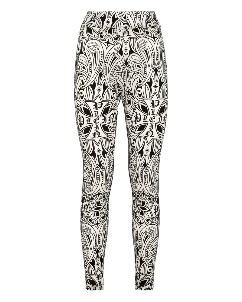 Philipp Plein Gothic Plein Leggings - Schwarz Schwarz