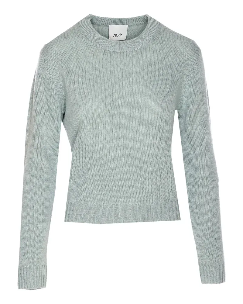 ALLUDE Kaschmirpullover mit Rundhalsausschnitt - Blau Blau