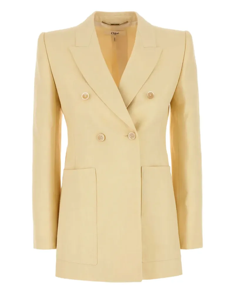 Chloé Doppelreihiger Blazer - Gelb Gelb