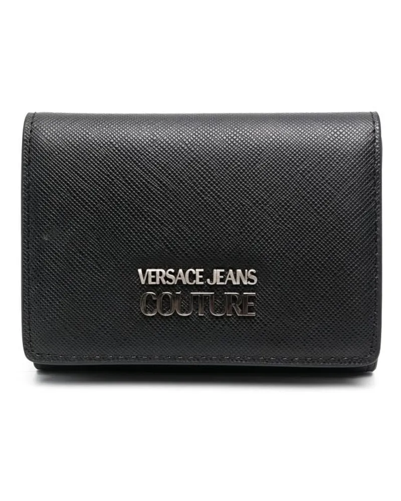 Versace Jeans Portemonnaie mit Logo Schwarz