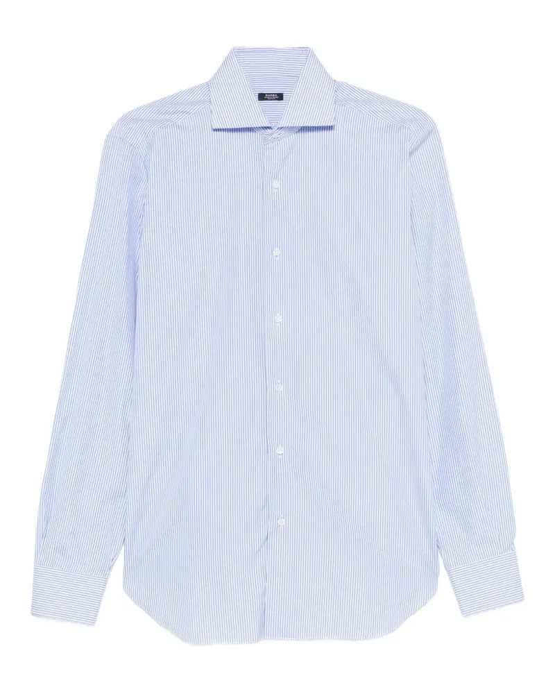 BARBA Gestreiftes Hemd - Blau Blau