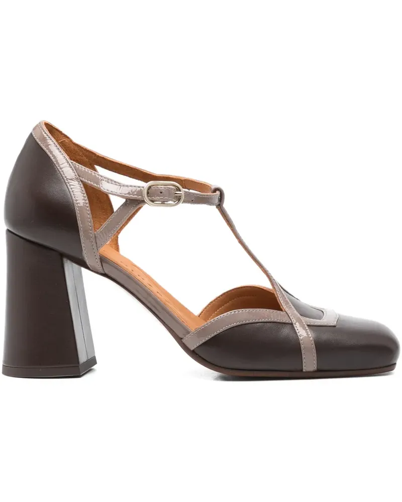 Chie Mihara Odessy Pumps mit T-Riemen 80mm - Braun Braun