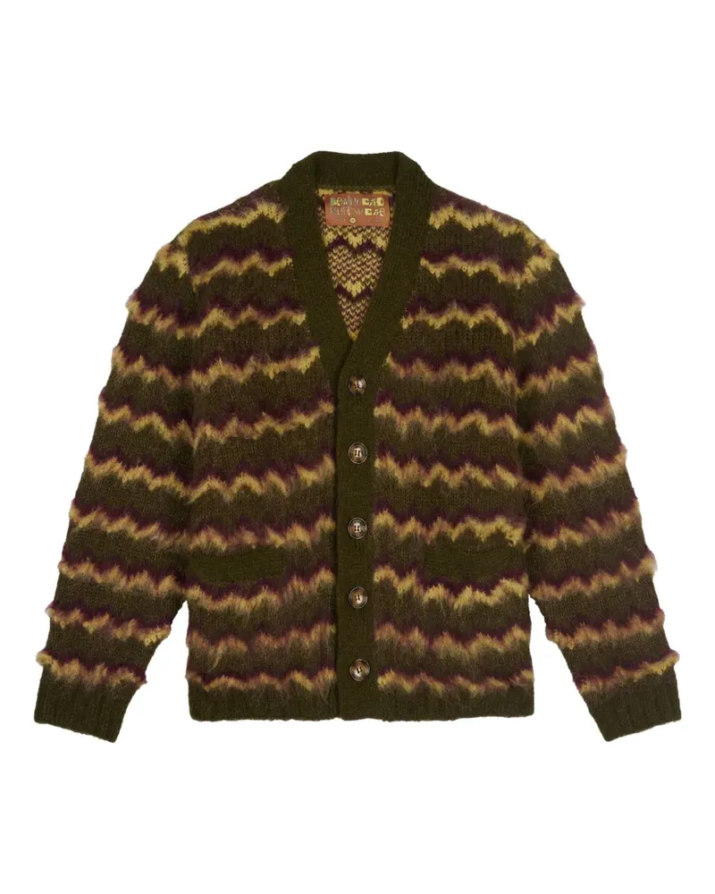 Brain Dead Klassischer Cardigan - Grün Grün