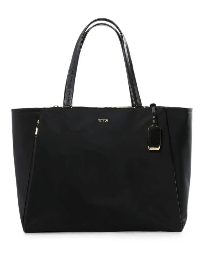 Tumi large Valetta logo-plaque luggage-tag tote bag - Schwarz Schwarz