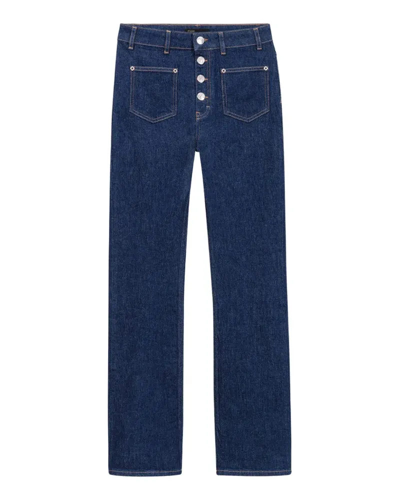 Maje Jeans mit geradem Bein - Blau Blau