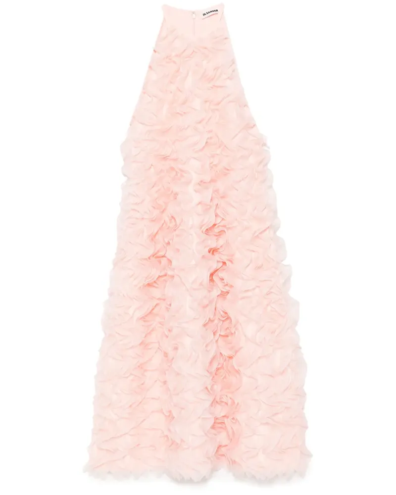 Jil Sander Ärmelloses Kleid mit Rüschen - Rosa Rosa
