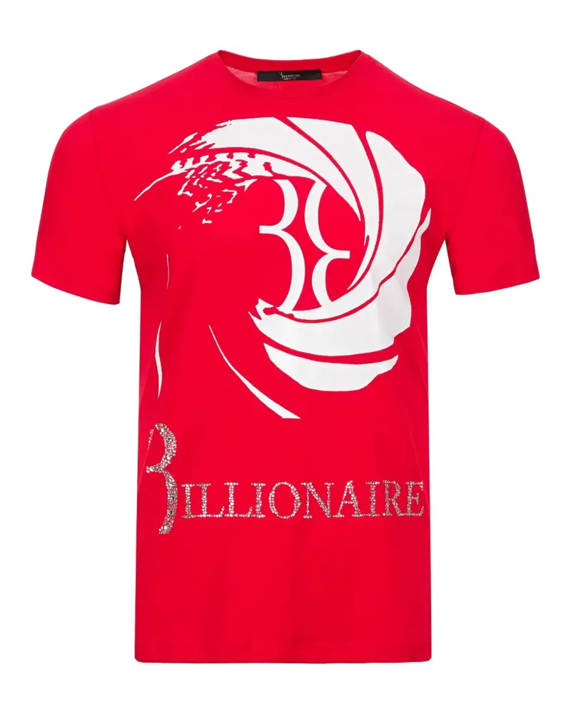Billionaire T-Shirt mit grafischem Print - Rot Rot