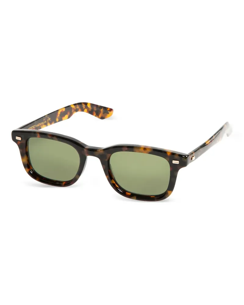 MOSCOT Klutz Sonnenbrille mit eckigem Gestell - Braun Braun