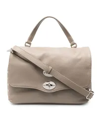 Zanellato Schultertasche mit Nieten Nude