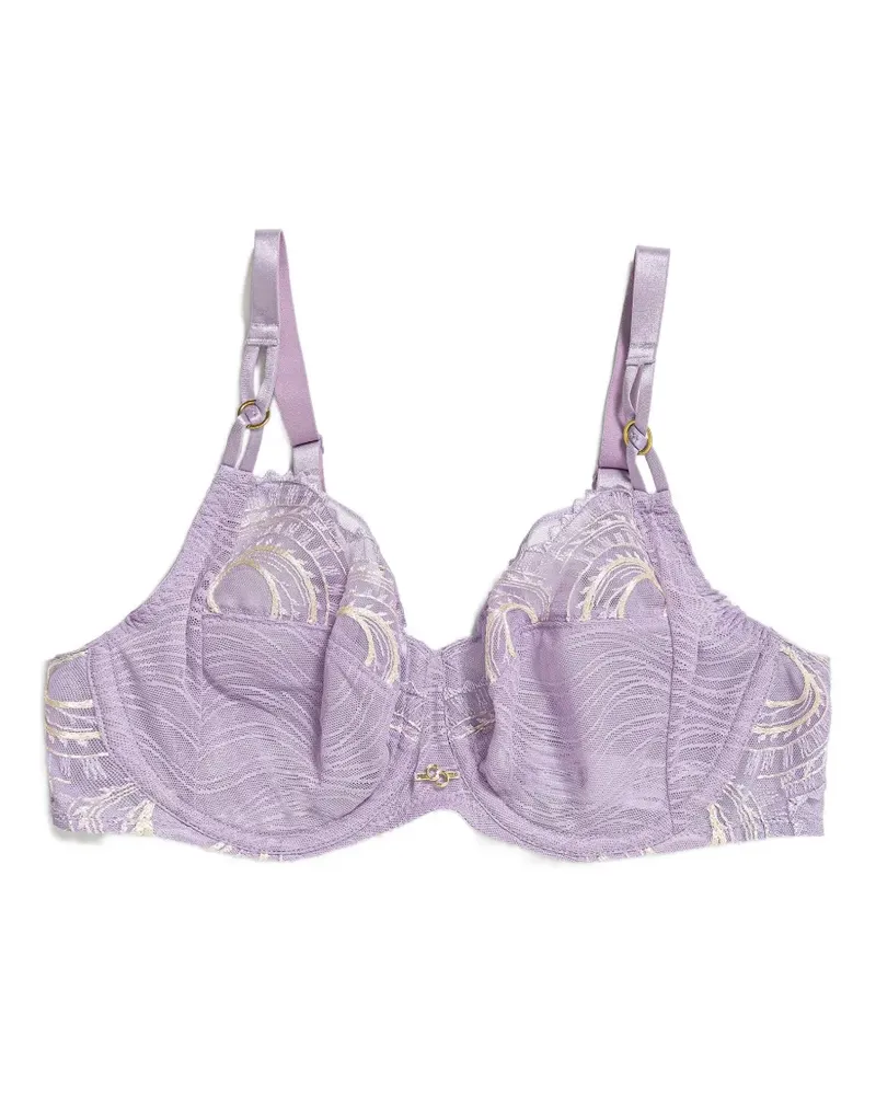 Chantelle embroidered lace-trim bra - Violett Violett