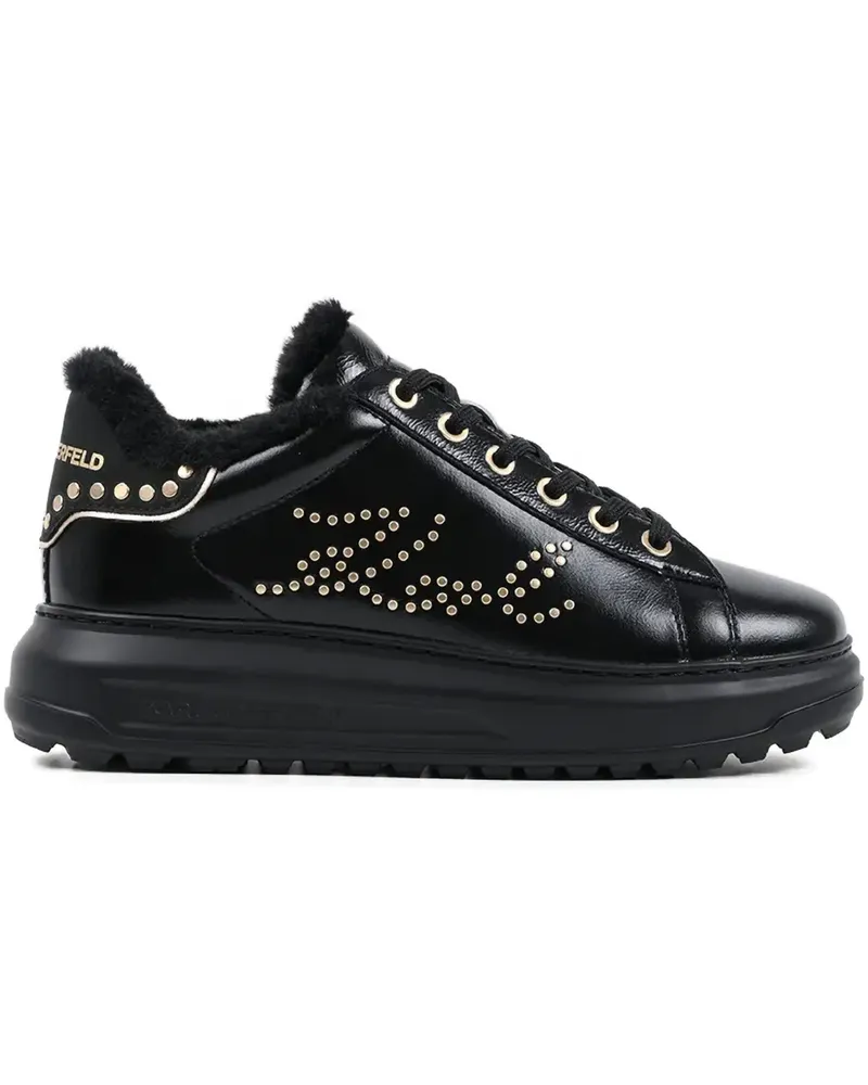 Karl Lagerfeld KAPRI LUG leather sneakers - Schwarz Schwarz