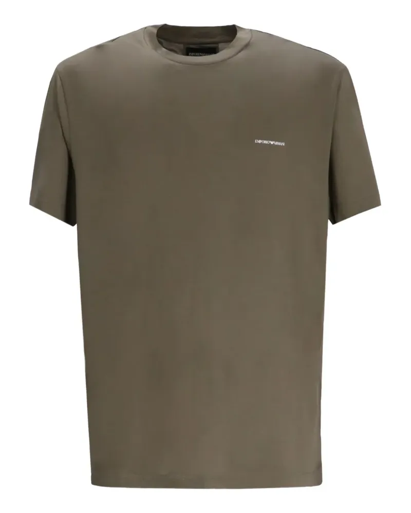 Emporio Armani T-Shirt mit Logo-Print - Grün Grün