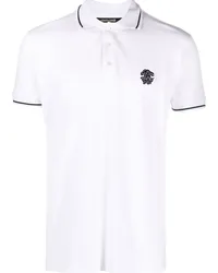 Roberto Cavalli Poloshirt mit Logo-Stickerei Weiß