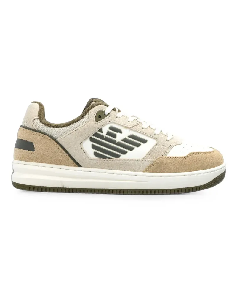 EA7 Sneakers mit Logo-Patch - Nude Nude