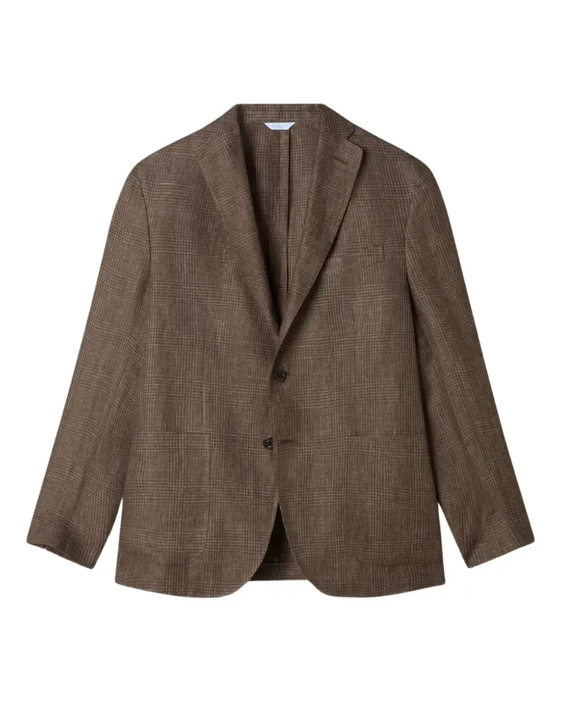 Boglioli Prince of Wales check jacket - Braun Braun