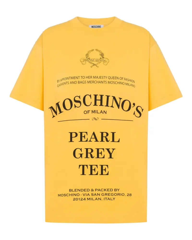 Moschino T-Shirt mit Print - Gelb Gelb