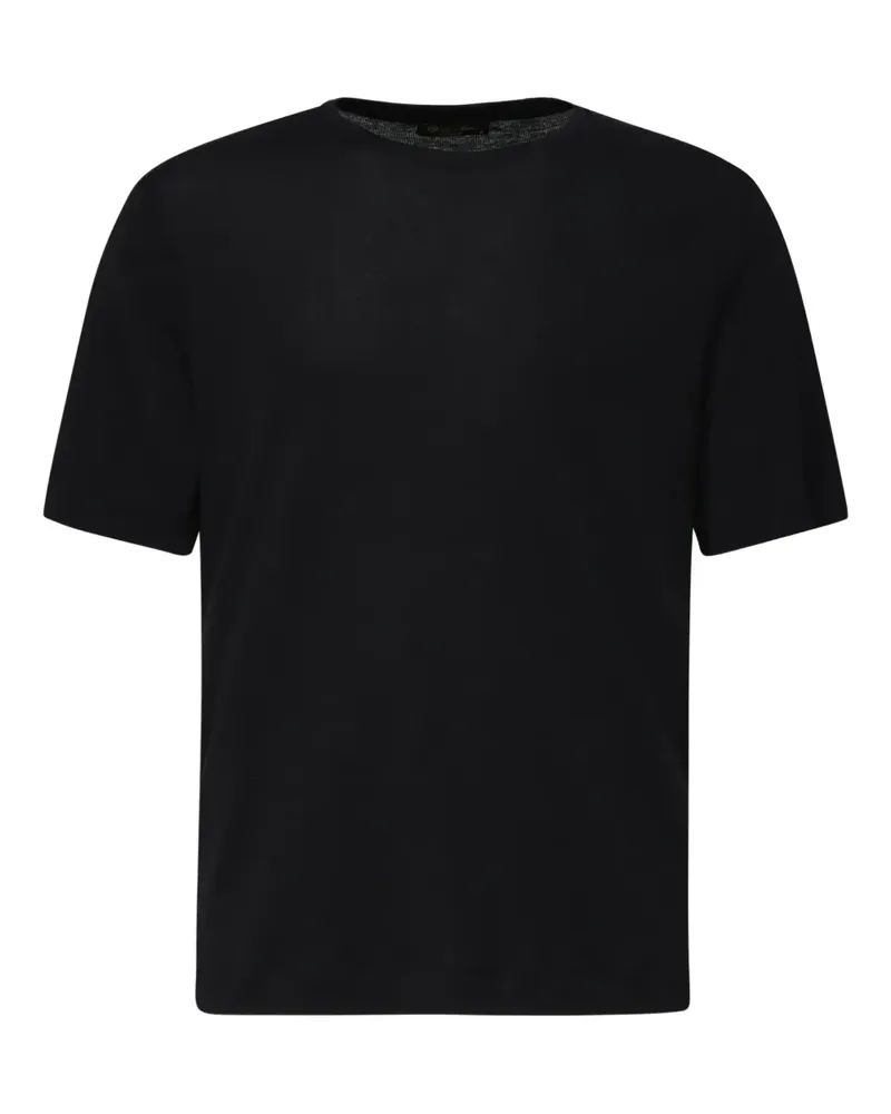Loro Piana Klassisches T-Shirt - Schwarz Schwarz