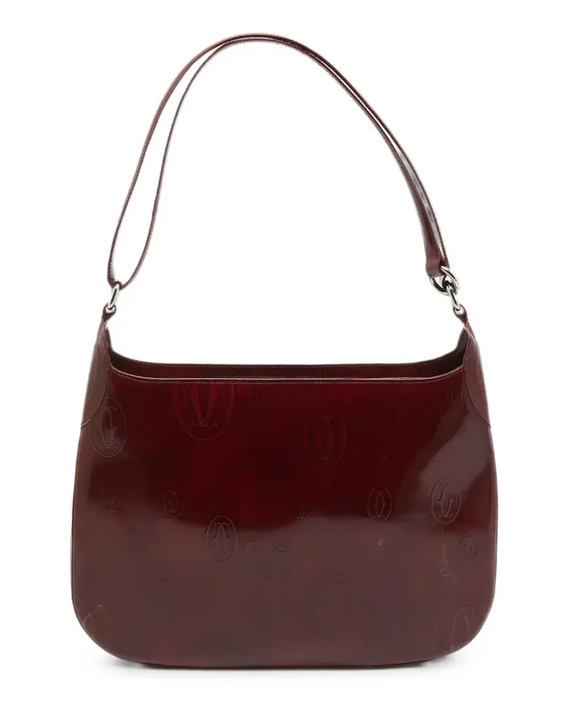 Cartier Happy Birthday Schultertasche aus Lackleder - Rot Rot
