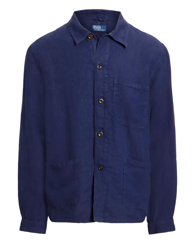 Ralph Lauren Hemdjacke aus Leinen - Blau Blau