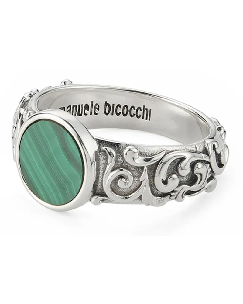 Emanuele Bicocchi Arabesque Ring mit Malachit Grün