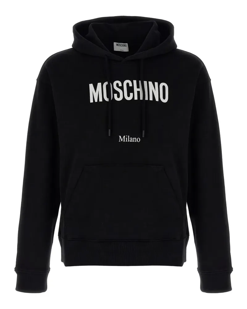 Moschino Hoodie mit Logo-Print - Schwarz Schwarz