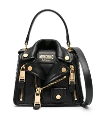 Moschino Biker Handtasche Schwarz