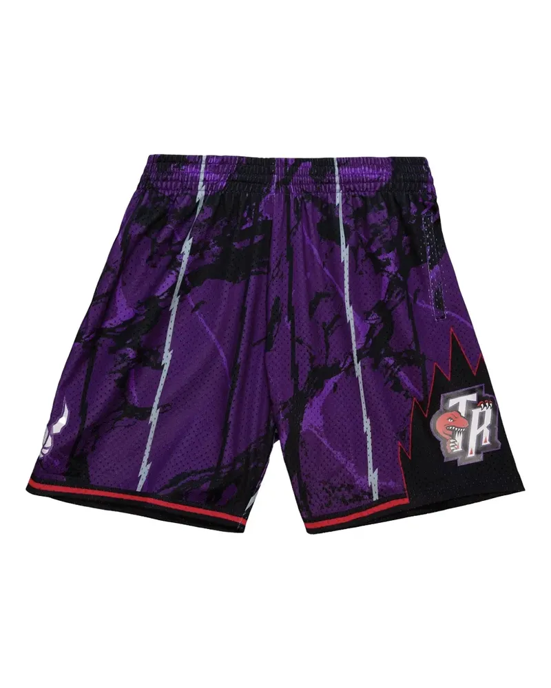 Mitchell & Ness NBA Toronto Raptors 1998" Team Marble Swingman Shorts - Violett Violett
