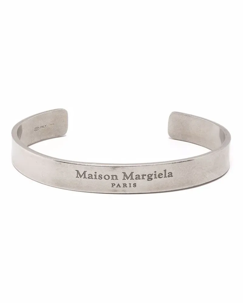 Maison Margiela Armspange mit Logo-Gravur - Silber Silber