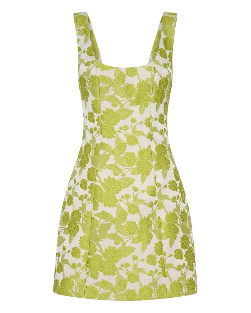 Anna Quan Minikleid mit Blumen-Print - Grün Grün