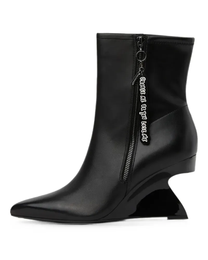 Karl Lagerfeld Waverly Midistiefel mit Reißverschluss - Schwarz Schwarz