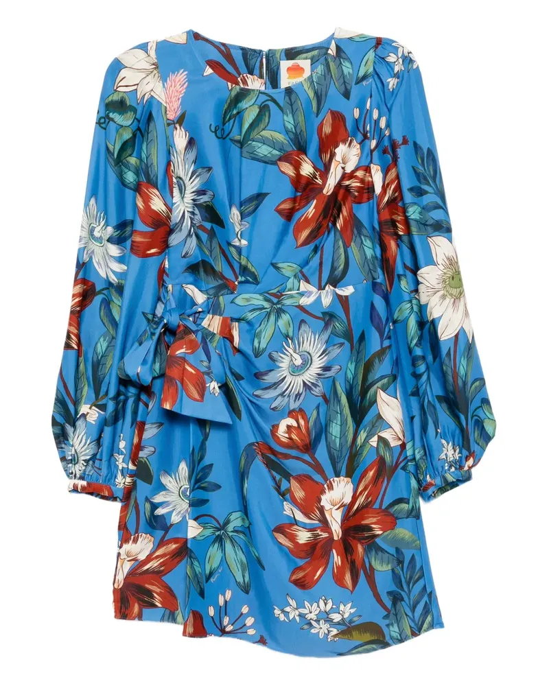 FARM Rio Surreal Flowers Wickelkleid - Blau Blau