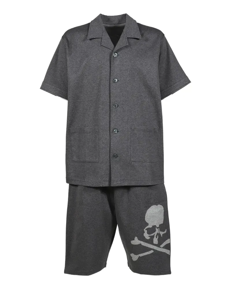Mastermind World logo-embroidered pajamas - Grau Grau