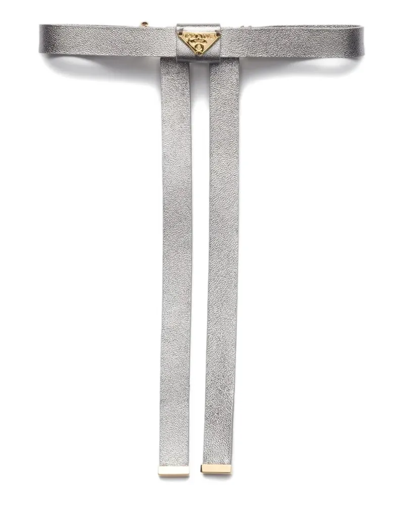 Prada logo hair clip - Grau Grau