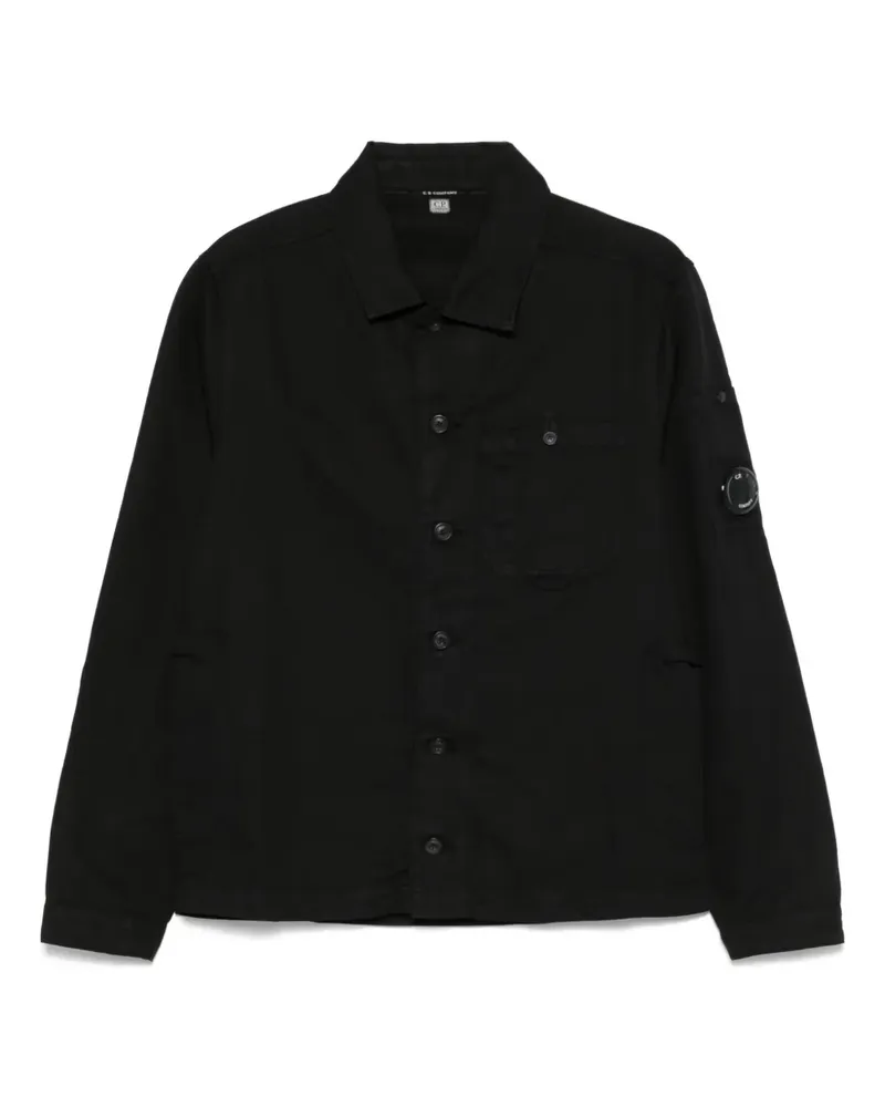 C.P. Company Hemdjacke mit Lens-Detail - Schwarz Schwarz
