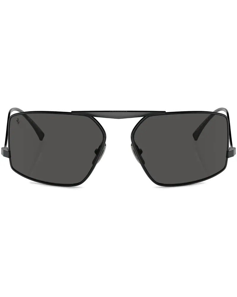 Ferrari Sonnenbrille mit eckigem Gestell - Schwarz Schwarz