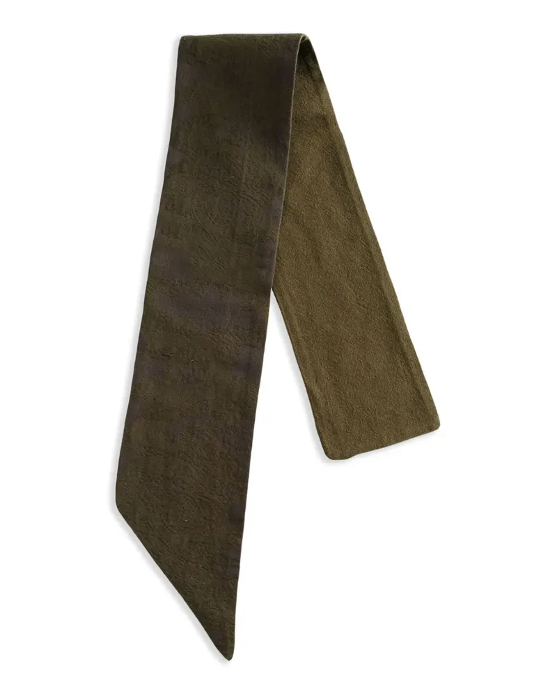 Ziggy Chen patterned-jacquard scarf - Grün Grün